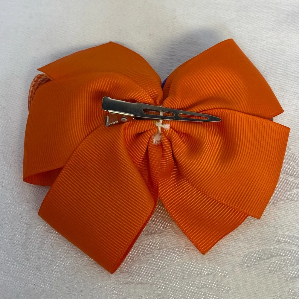 Fall Harvest Halloween hair clips handmade